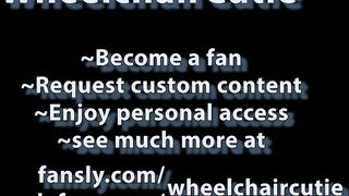 Wheelchaircutie Fondling and Titty Fucking His Real Caregiver