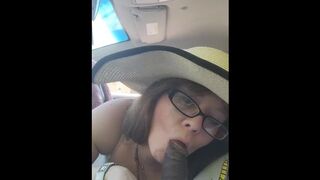 Nikki Belle Giving Blowjob to a BBC in the Car