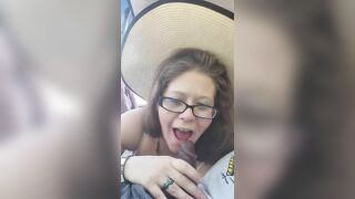 Nikki Belle Giving Blowjob to a BBC in the Car