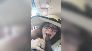 Nikki Belle Giving Blowjob to a BBC in the Car