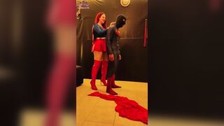 Sooperman gets SPANKS from Soopergirl