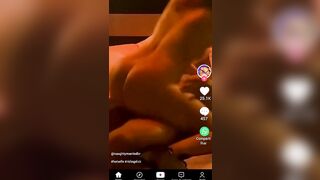 A brasileira mais gostosa do TikTok sentando do pau do amigo do marido