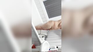 Step mom naked in bathroom get fucked by step son