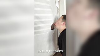 Latino sucked at Gloryhole