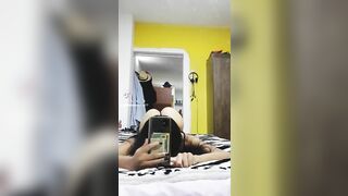 TIK TOK Bugs bunny Challenge with teen Latina (18 Y.O. UNCENSORED)