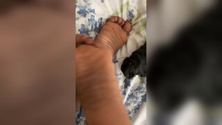 My male sock removal in bed