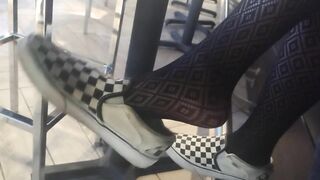 Girlfriend Vans Stockings Shoeplay 3