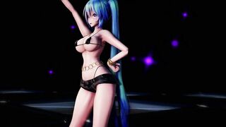 mmd r18 Miku Shorts Middle waisted Balalaika Normal Bikini Topless 3d hentai