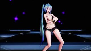 mmd r18 Miku Shorts Middle waisted Balalaika Normal Bikini Topless 3d hentai