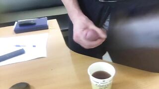 Cumming cum in my colleague's tea