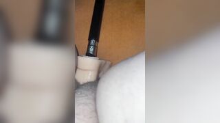 Toy sliding in my fat pussy