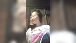 Asian girl at home alone and bored masturbates 16