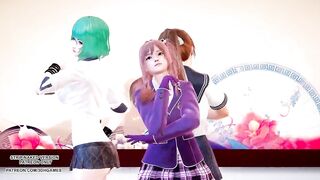 R18-MMD Masked Bitch Honoka Katsumi Tamaki DOA Hot Dance