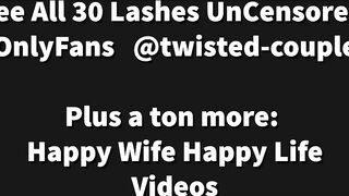 Wife Whips Hubby HARD 30 Lashes for Looking at another Woman | Amateur Femdom Whipping