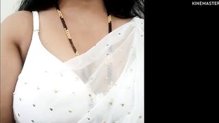 White saree me pushpa Aunty sex chat krte huye