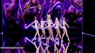 [MMD] SOMI - What You Waiting Sexy Striptease KDA Ahri Akali Kaisa Evelynn Seraphine