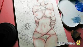 Drawing Hentai - Tied Up