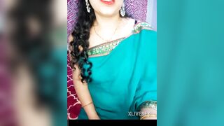 Green colour saree pe new married indian bhabhi hot video