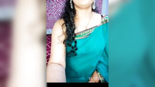 Green colour saree pe new married indian bhabhi hot video