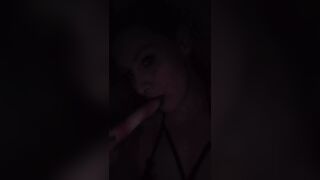 Milf masturbating in the dark