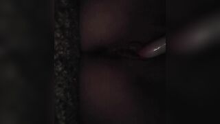 Milf masturbating in the dark