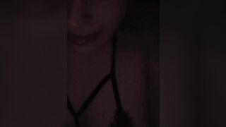 Milf masturbating in the dark