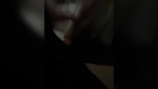 my 18 year old girlfriend woke me up at night and started giving a blowjob and sucking cock