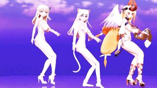 【MMD】Chaika Neko & Sena Sexy & Astrea Macne set【R-18】