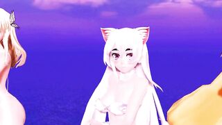 【MMD】Chaika Neko & Sena Sexy & Astrea Macne set【R-18】