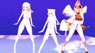 【MMD】Chaika Neko & Sena Sexy & Astrea Macne set【R-18】