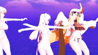 【MMD】Chaika Neko & Sena Sexy & Astrea Macne set【R-18】