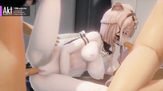 0461 -【R18-MMD】AKT - Honkai Impact 3rd 崩坏三 short compilation (Aponia, Eden, Pradofelis, Bronya)