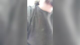 chubby boy with smooth armpits gets 4 fingers in my ass outside in public