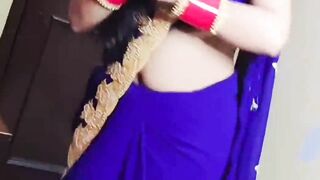 Blue Colour Saree Me Nangi Hairy Sex Full Hd Voice Porn video