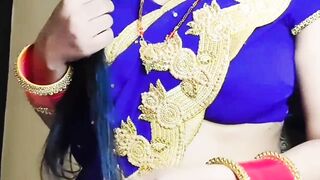 Blue Colour Saree Me Nangi Hairy Sex Full Hd Voice Porn video