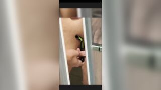 Shower shaving pussy