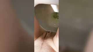 Naughty PISSING AT THE SUPERMARKET And dirty FINGERING PUSSY