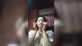 Chinese girl alone at home 32