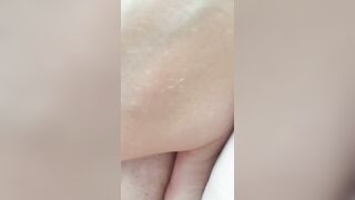 Masturbating after cumshot creampie pussy at midday