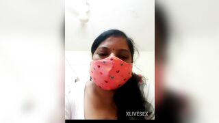 Desi Indian Divya aunty on webcam video