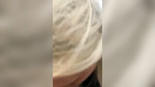 POV: Hot blonde sucking dick