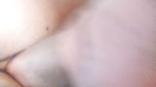 extreme close up of the pussy of my cheating wife stretched by black cock