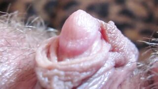 Extreme close up on my big clit