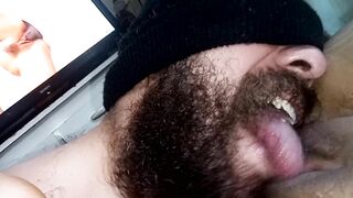 he fucks my pussy in his mouth he sucked mercilessly until i cum in his mouth watching porn????????????????