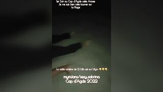 EXTRAIT: JE ME SUIS FAITE TOURNER SUR LA PLAGE MON 1ER SOIR AU CAP D'AGDE