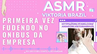 Primeira vez fudendo no onibus da empresa asmr punheta guiada