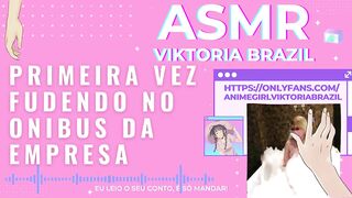 Primeira vez fudendo no onibus da empresa asmr punheta guiada