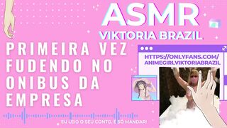 Primeira vez fudendo no onibus da empresa asmr punheta guiada