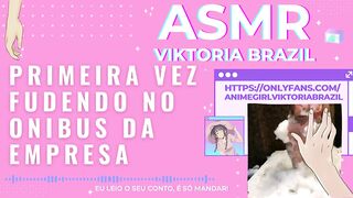 Primeira vez fudendo no onibus da empresa asmr punheta guiada