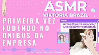 Primeira vez fudendo no onibus da empresa asmr punheta guiada